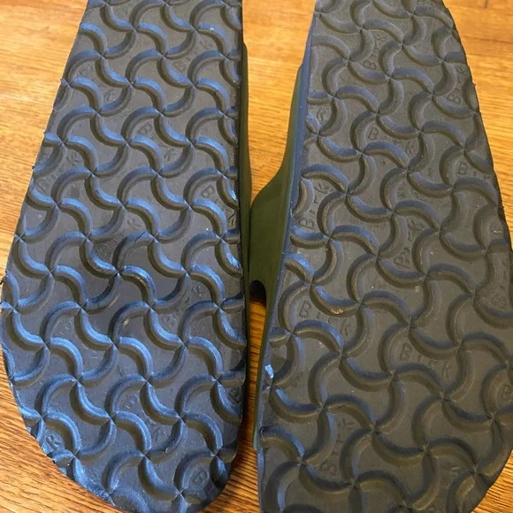 Birkenstock Papillio green Two-Strap Slide Sandals with Black Outsole - Picture 4 of 6